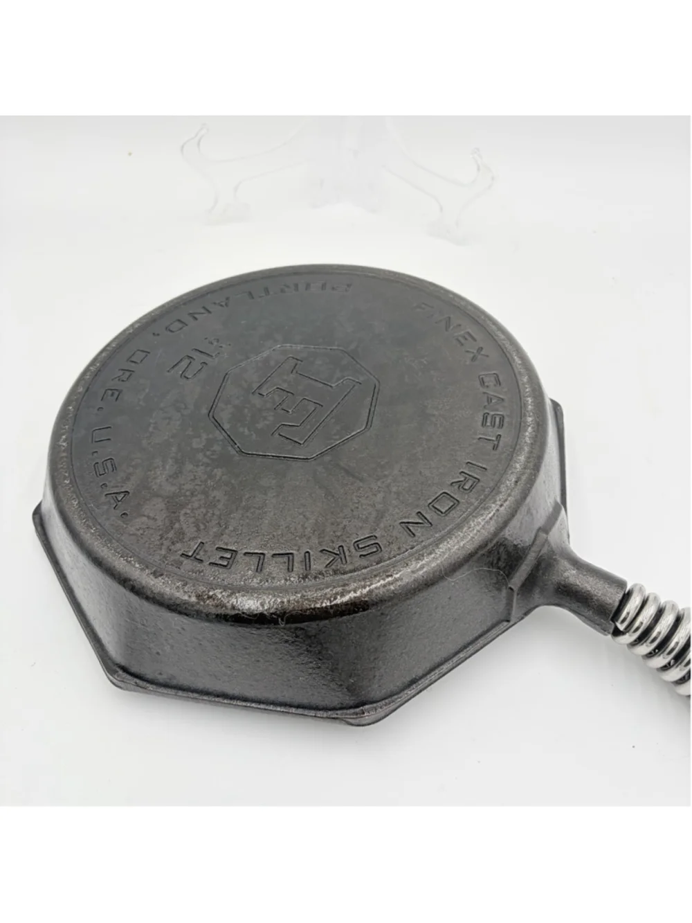 FINEX No. 12 Cast Iron Skillet Octagon Spring Handle Portland USA No Lid